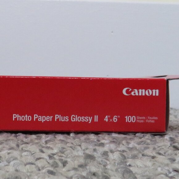Canon* Sealed Box Inkjet Photo Paper Plus Glossy‎ II 4" x 6"~ 100 Sheets - Picture 3 of 6
